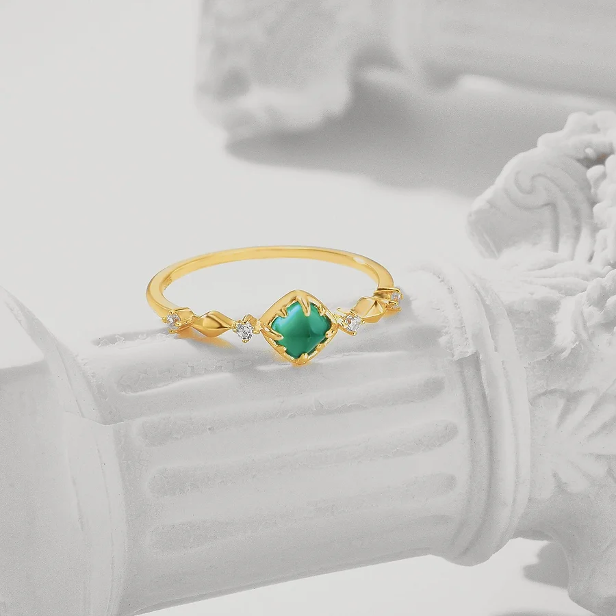 Emerald Bezel Ring