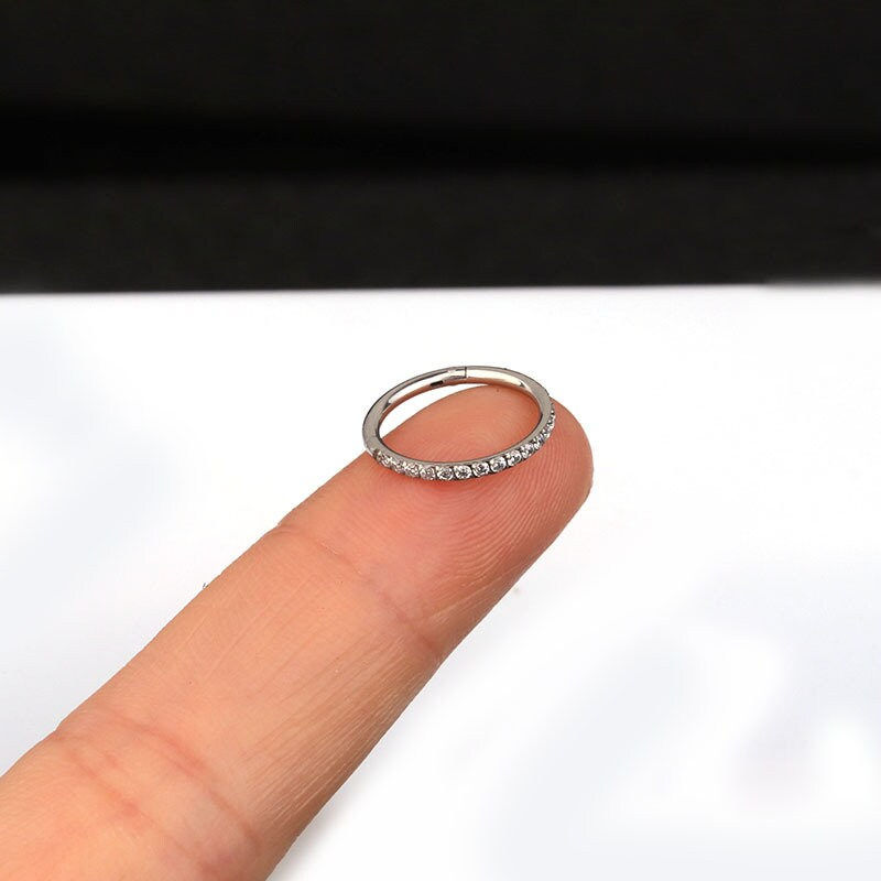 Miniaturbild: 16G Cartilage Hoop Earrings18K Gold Plated Earrings,Rose Gold Earrings | HSPJ226