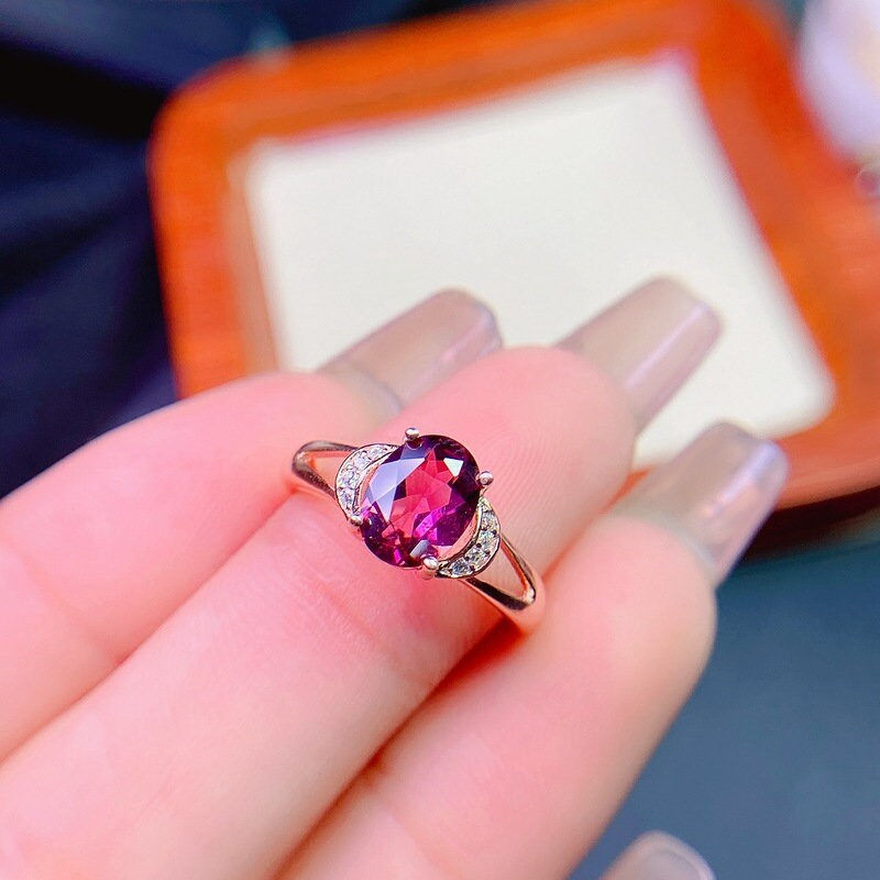 縮圖：18K Gold Pyrope Garnet Ring,Love Ring,Engagement Ring,Bestie Gift | FME - R565