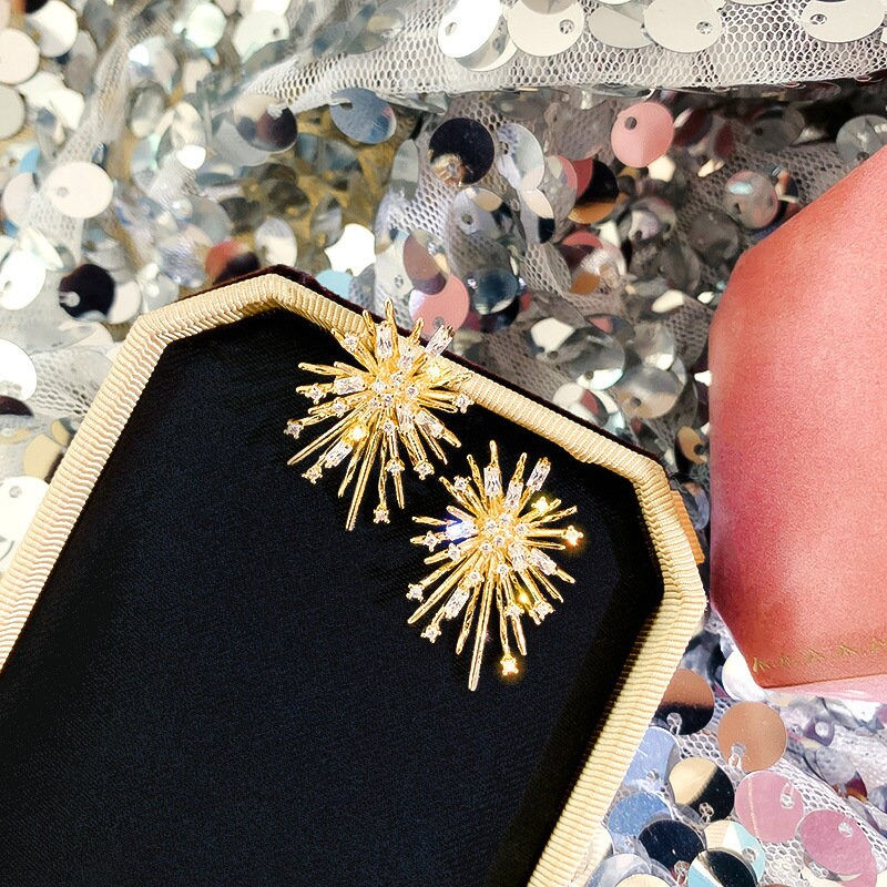 Thumbnail: Fireworks Stud Earrings, Starburst Earrings, Statement Earrings | HE2034