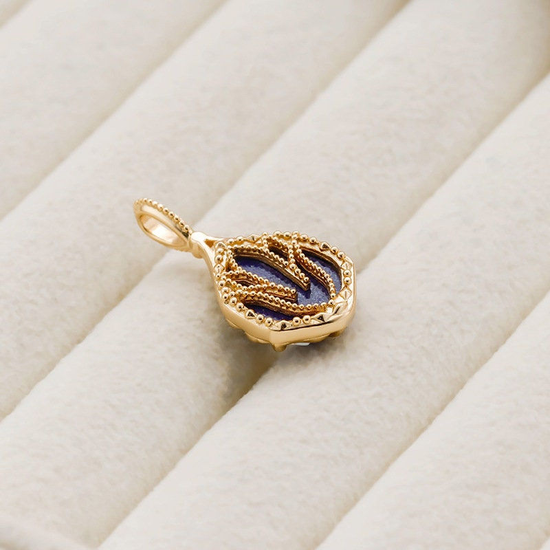 Miniature : 925 Silver Lapis Lazuli Pendant Necklace | TB2250