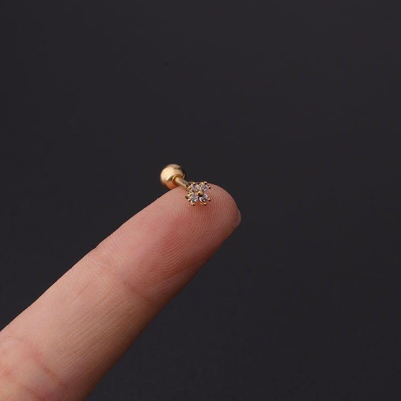 縮圖：16G Cartilage Stud Earrings | HSPJ354