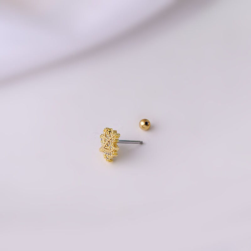 Thumbnail: 20G Cartilage Tiny Stud Earring, Scissors Earrings, Lobster Earrings | HPSJ665
