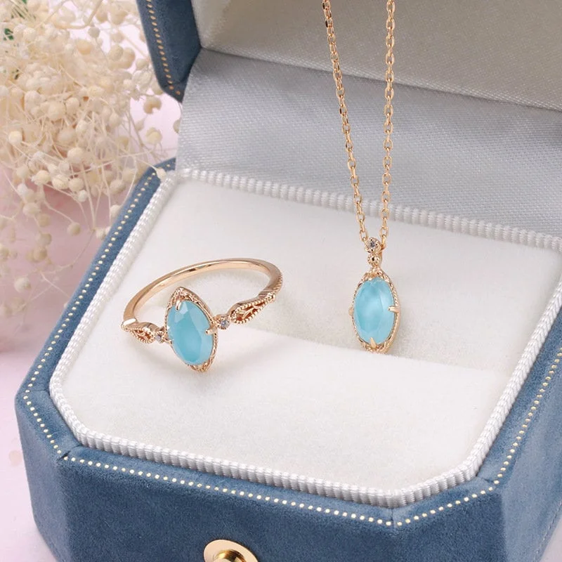 Turquoise and Clear Quartz Jewelry