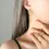 Thumbnail: Kailey Gold Knot Earrings, Simple Knot Earrings, Dainty Hoops | F497