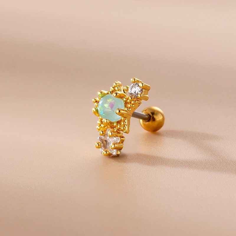 Miniaturbild: 20G Cartilage Tiny Stud Earring, Flat Back Earrings, Teardrop Earrings | HSPJ778