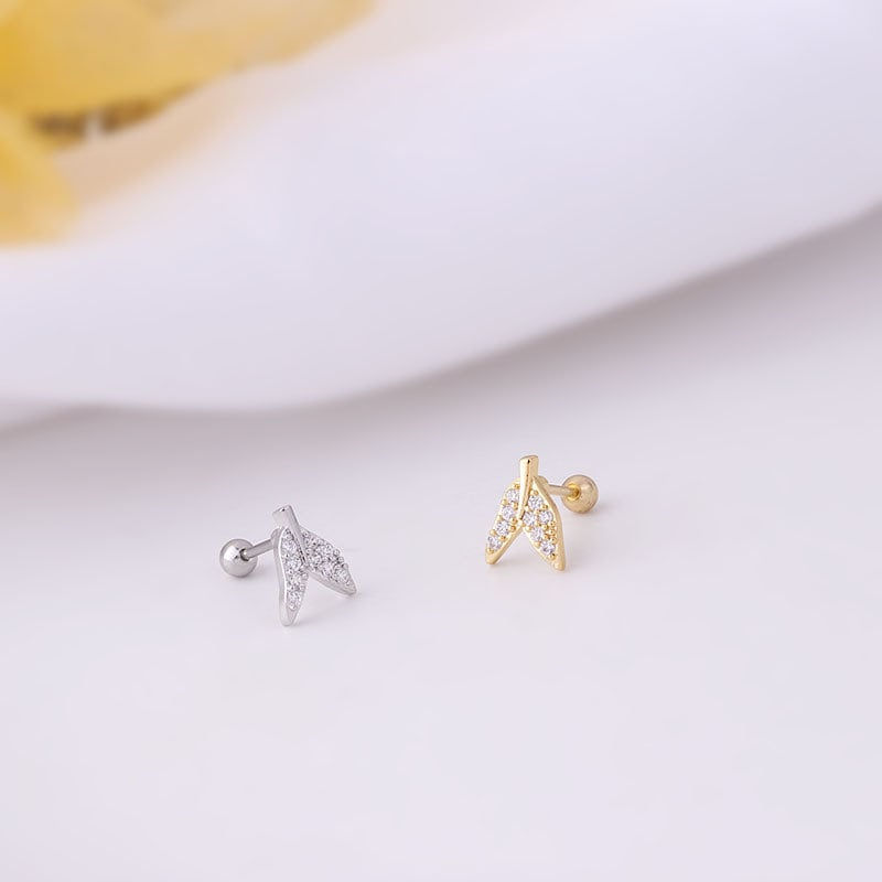 Miniaturbild: 20G Cartilage Tiny Stud Earring, Octopus Earrings, Heart Stud Earrings | HSPJ652
