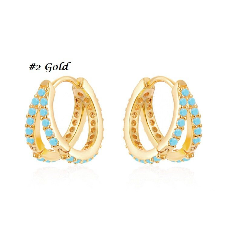Thumbnail: 925 Sterling Silver Cartilage Hoop Earrings, Gold Hoop Earrings | HC005
