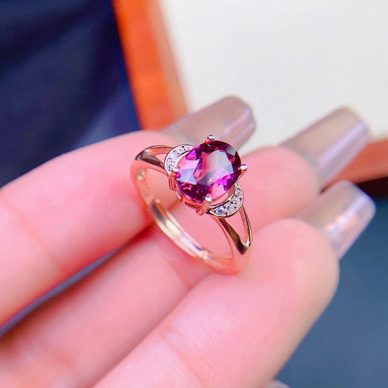 縮圖：18K Gold Pyrope Garnet Ring,Love Ring,Engagement Ring,Bestie Gift | FME - R565