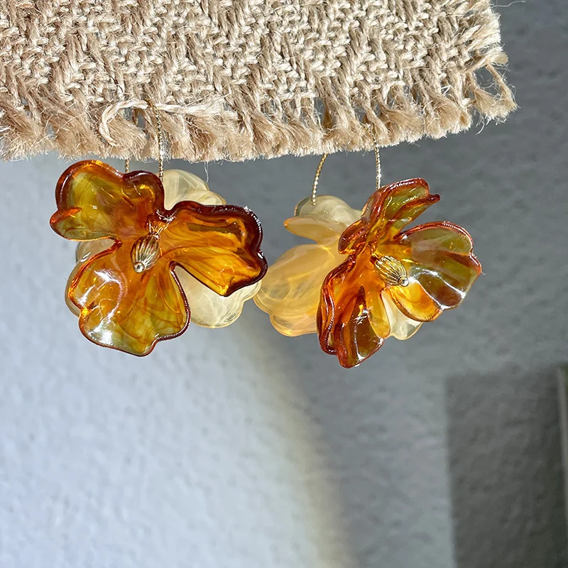 Bold Acrylic Fall Earrings