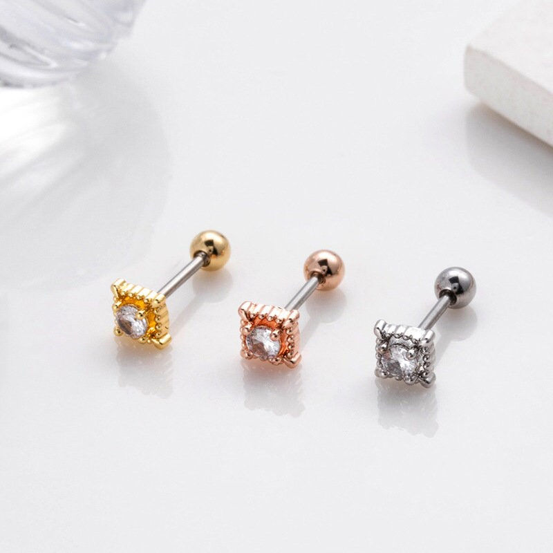 Miniaturbild: 20G Cartilage Surgical Steel Earrings, Wing Earrings, Star Earrings | HSPJ400