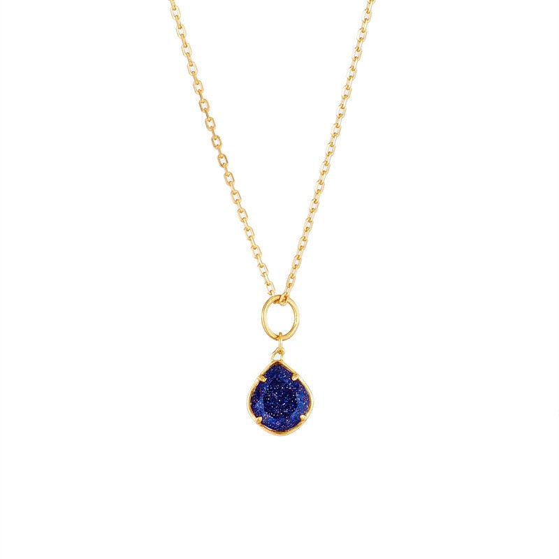 Miniature : 925 Silver Natural Blue Sandstone Pendant, Sandstone Jewelry | TB2017