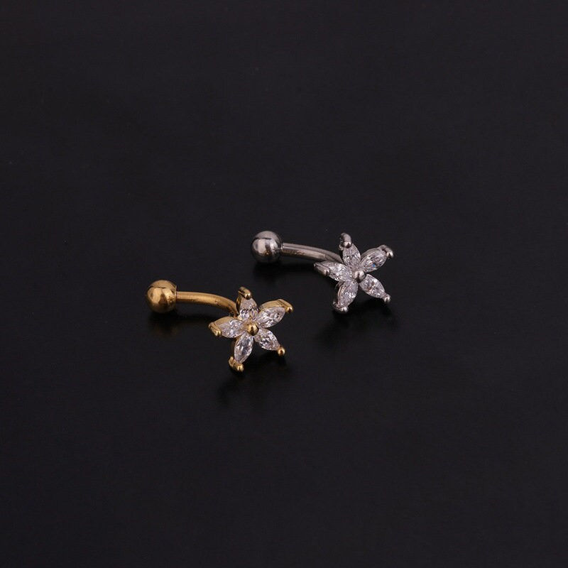Miniaturbild: 16G Cartilage Daith Earring, Front Back Earrings, Ear Jacket | HSPJ231