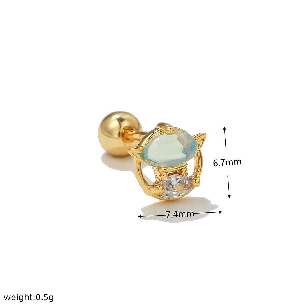 Thumbnail: 20G Cartilage Tiny Stud Earring, Flat Back Earrings, Helix Earrings | EGD0317