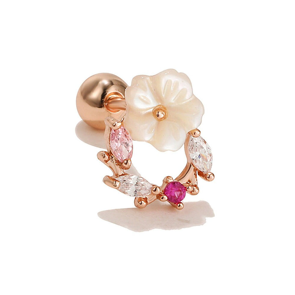 Thumbnail: 20G Cartilage Tiny Stud Earring, Flat Back Earrings, Helix Earrings | EGD0366