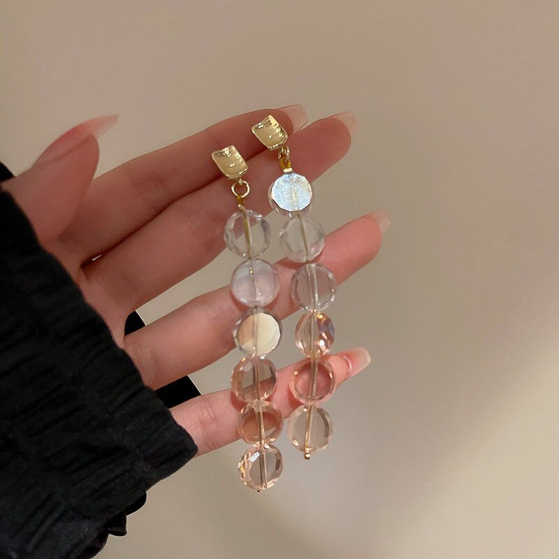 Thumbnail: 925 Sterling Silver Round Tassel Earrings, Circle Drop Earrings | HE8621