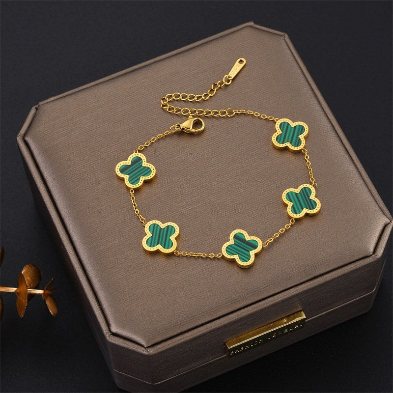 縮圖：St. Patrick's Day Clover Bracelet, Shamrock Bracelets, St Paddy's Day | KC913