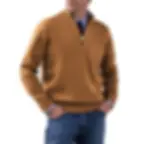 Thumbnail: Suéter Masculino de Tricot Premium Half-Zip