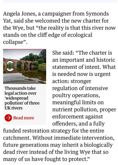 The Guardian River Wye Rights Angela Jones