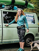 Angela Jones and Jack Swim Wild Wye