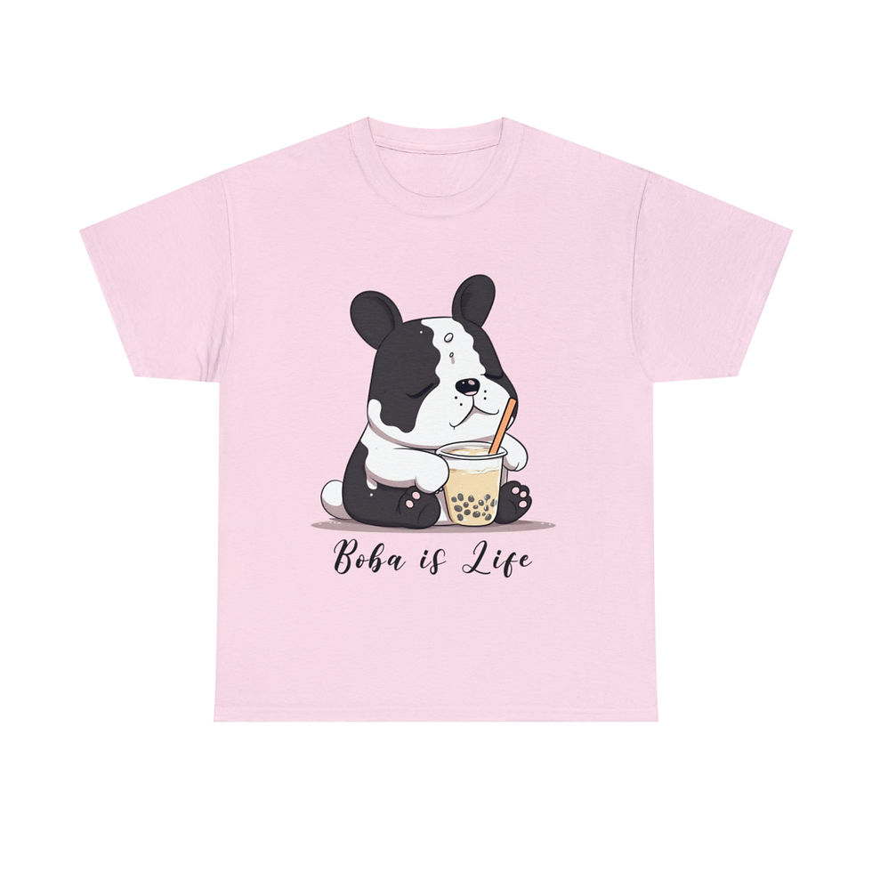 Thumbnail: Unisex Heavy Cotton Tee - Puppy Boba is Life
