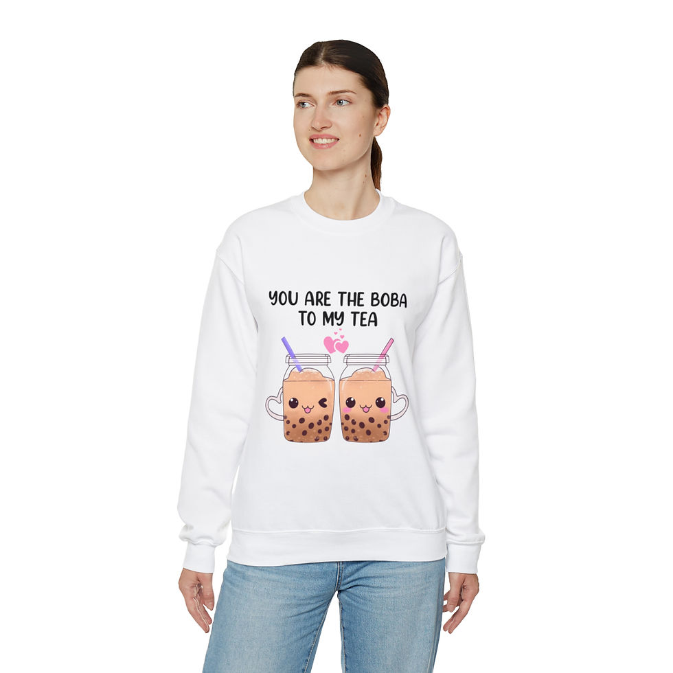 Thumbnail: Unisex Heavy Blend™ Crewneck Sweatshirt - You are the boba of my tea