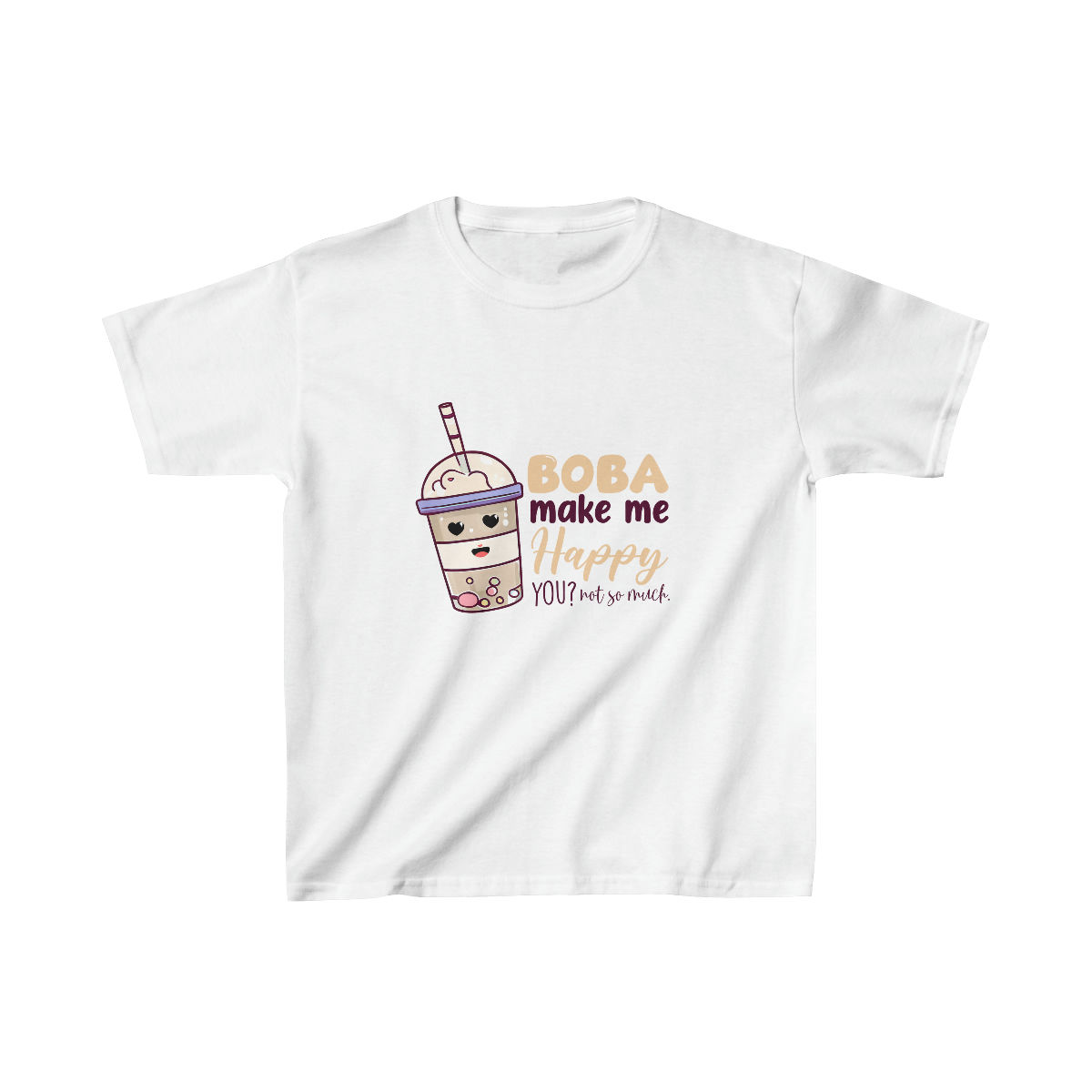 Kids Heavy Cotton™ Tee - Boba Make Me Happy