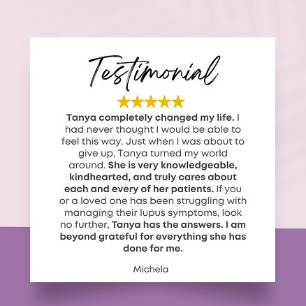 michela, amanda - Testimonial written out