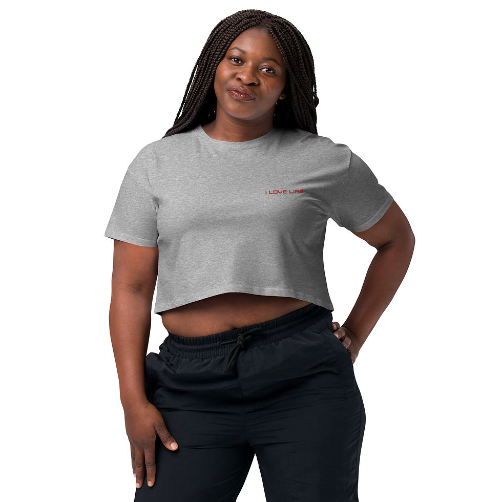 Thumbnail: I Love Life - Women’s crop top