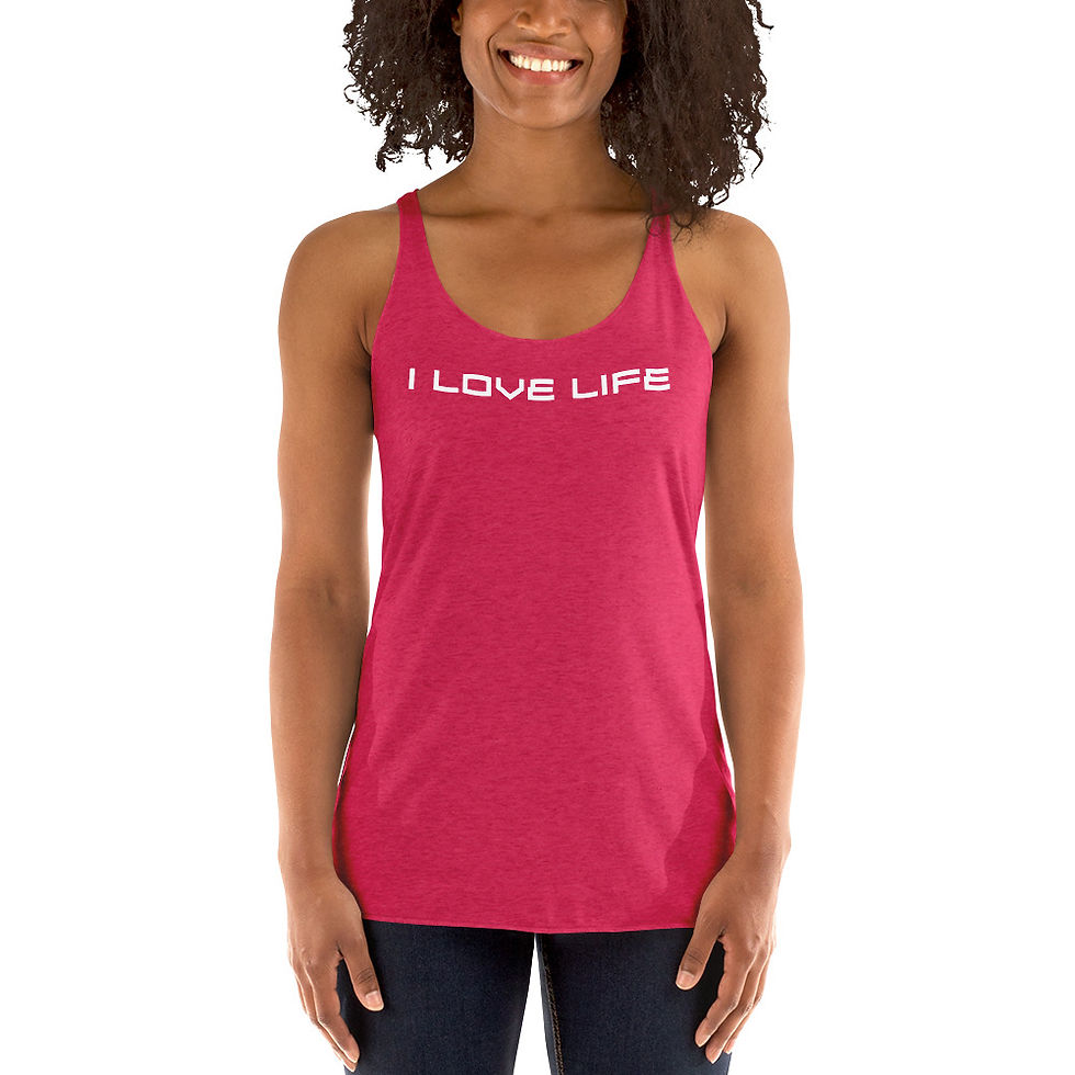 Thumbnail: I Love Life - Women's Racerback Tank