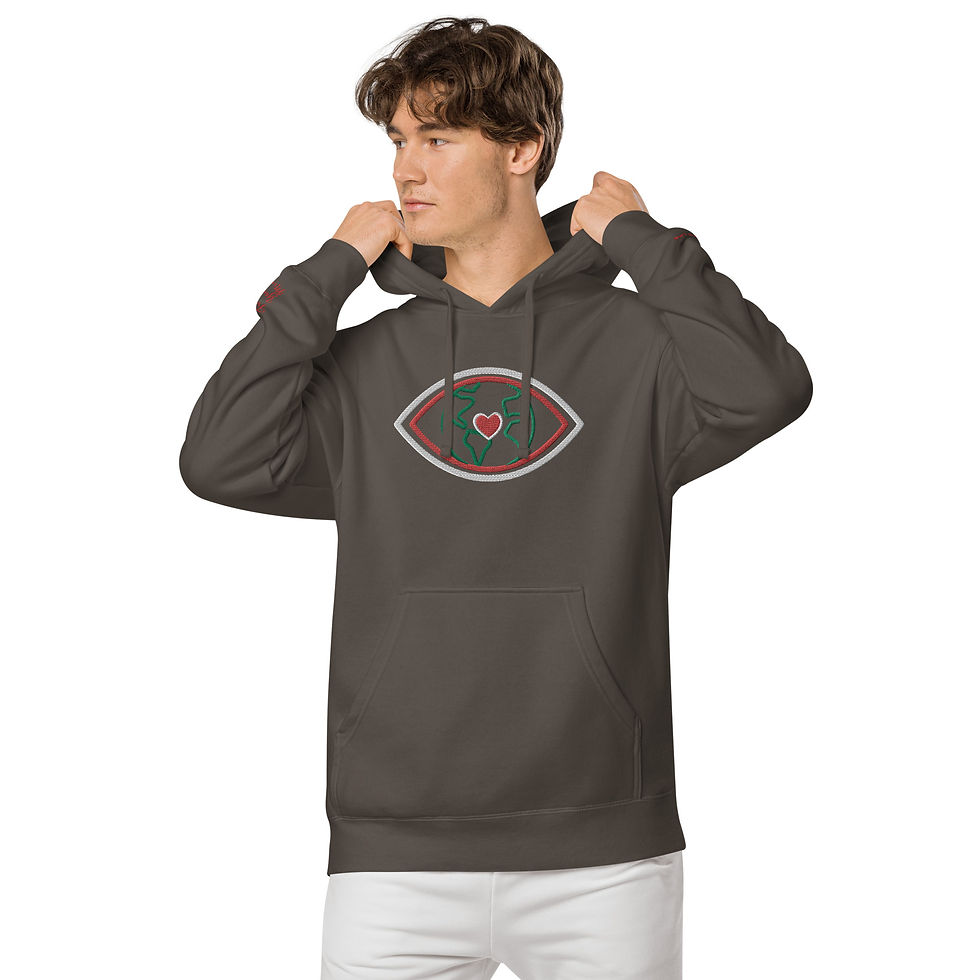 Thumbnail: I love Life - Unisex pigment-dyed hoodie