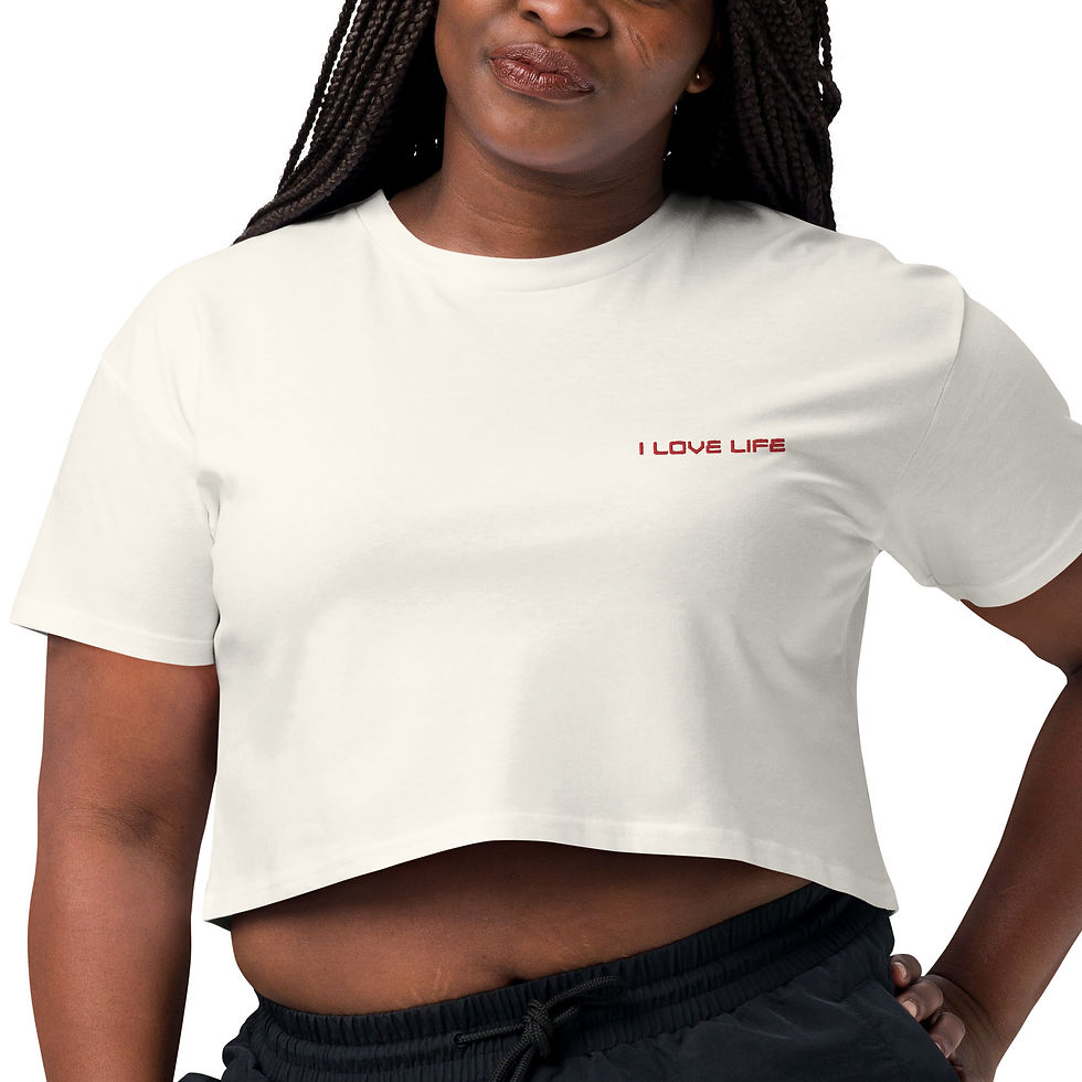 Thumbnail: I Love Life - Women’s crop top