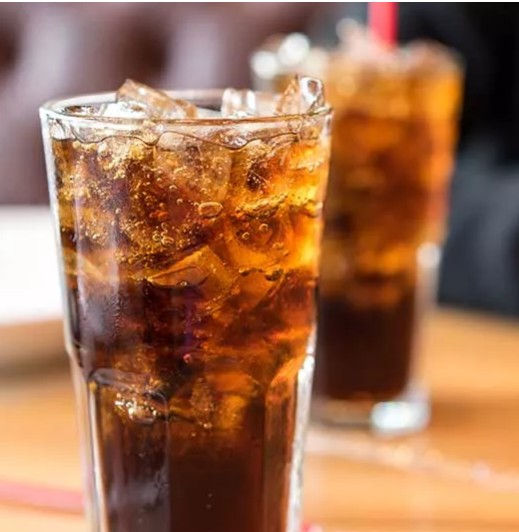 Glass with Diet Soda