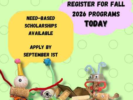 Need-based scholarship applications for Fall programming due 9/1