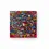 Miniatura: Abstract acrylic on canvas featuring cartoonish figures in bold red, blue, and yellow on an empty wall.