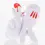 Miniatura: OG Slick white vinyl "LA" hand sculpture with red paint accents