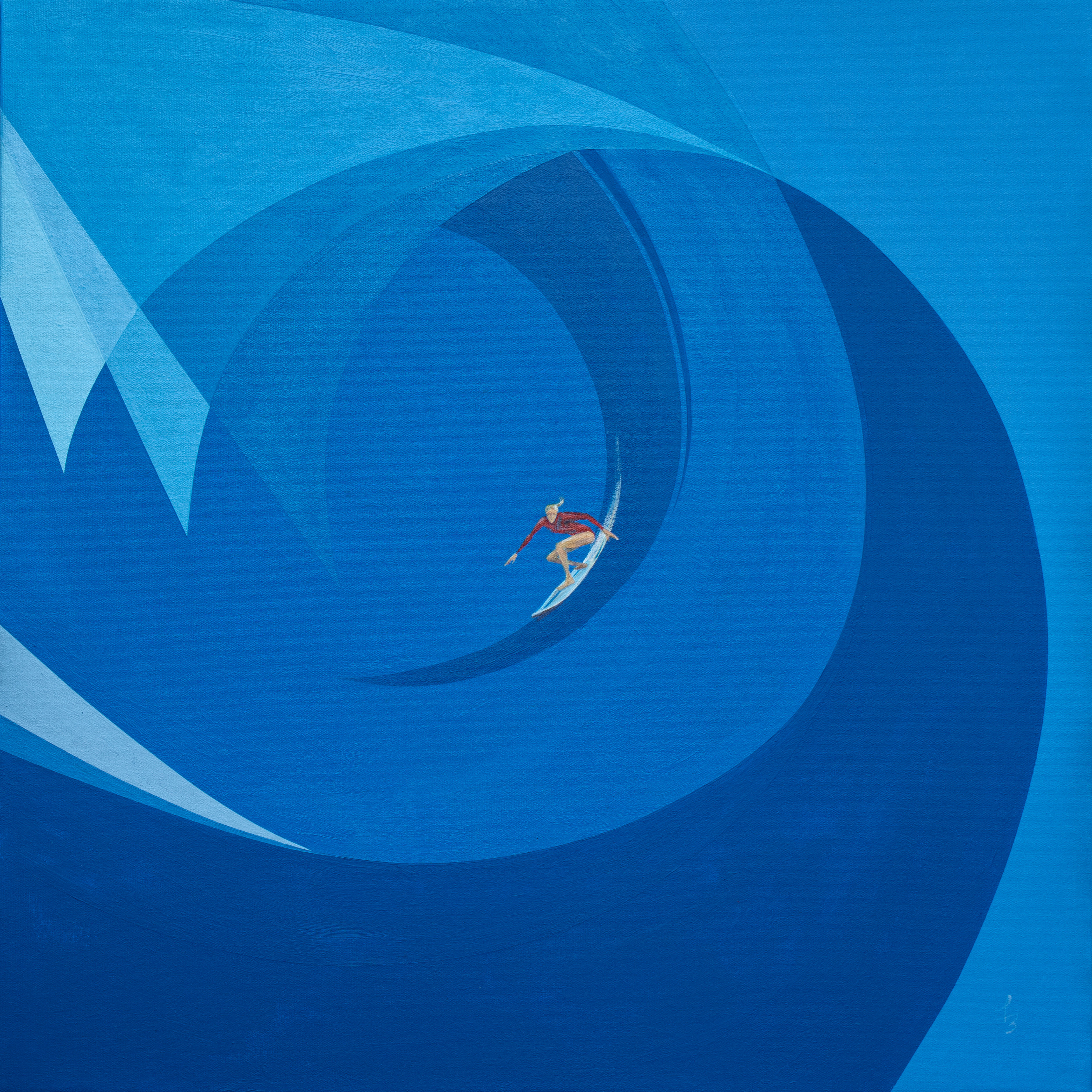 She Surfs by Felix Burgos