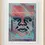 Miniatura: Rare hand-embellished print of Shepard Fairey's Obey Giant face over Kai & Sunny's swirling abstract