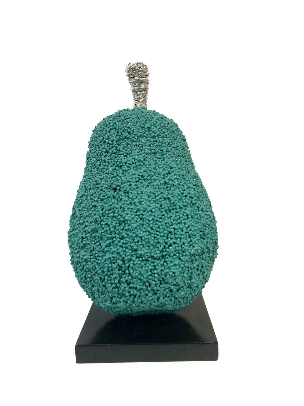 Contemporary Sculpture - Carlos Vallenilla - Teal Pear