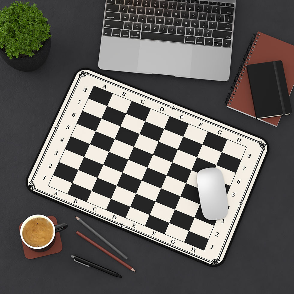 Thumbnail: Chessboard Desk Mat – Large Waterproof Gaming & Office Mousepad 
