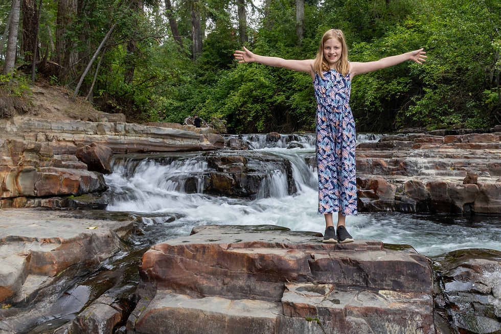 Jess on the rocks
