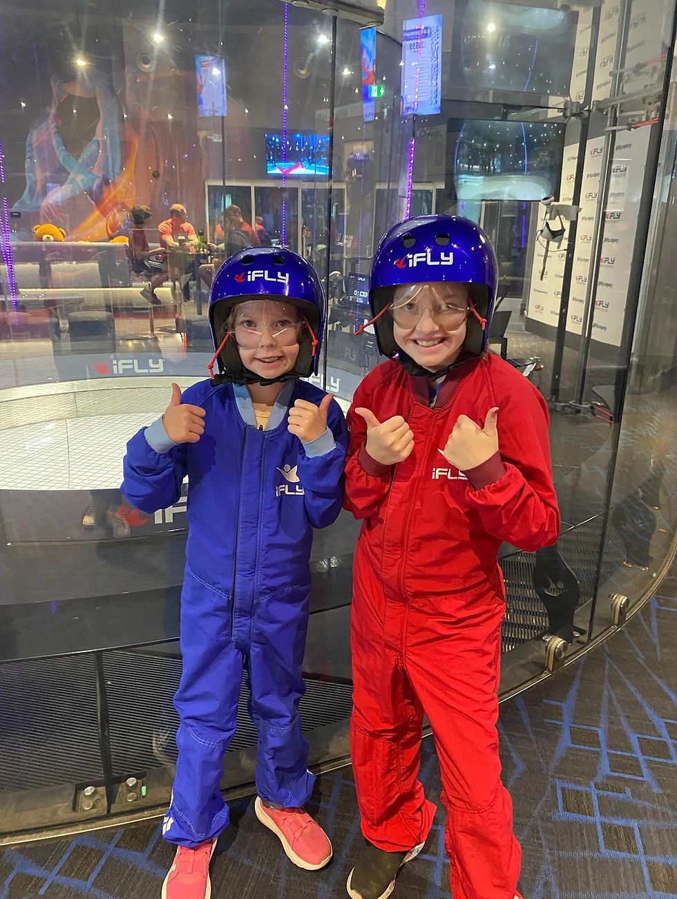 The girls at iFly in Calgary
