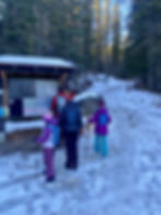The start of the powderface creek trail up to Vent's ridge