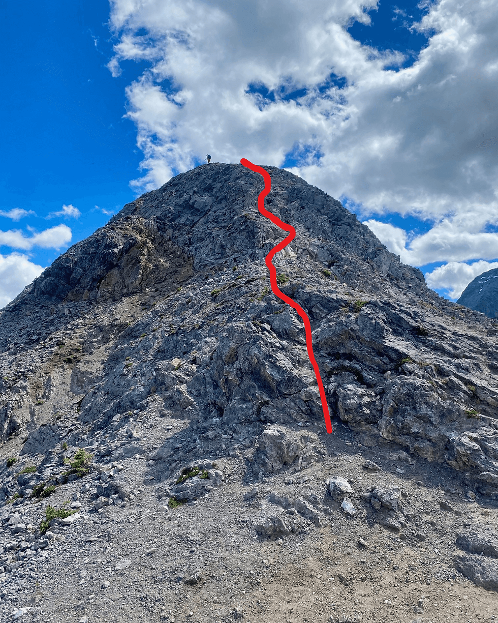 The scramble route