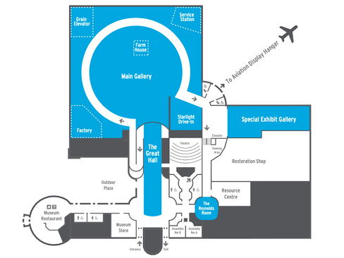 The Reynolds-Alberta Museum map