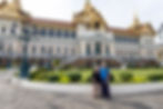 In front of the grand palace