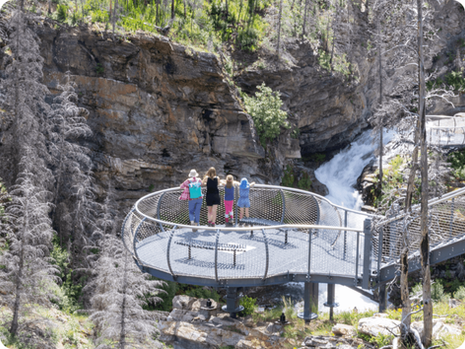 Blakiston Falls Trail in Waterton Lakes National Park
