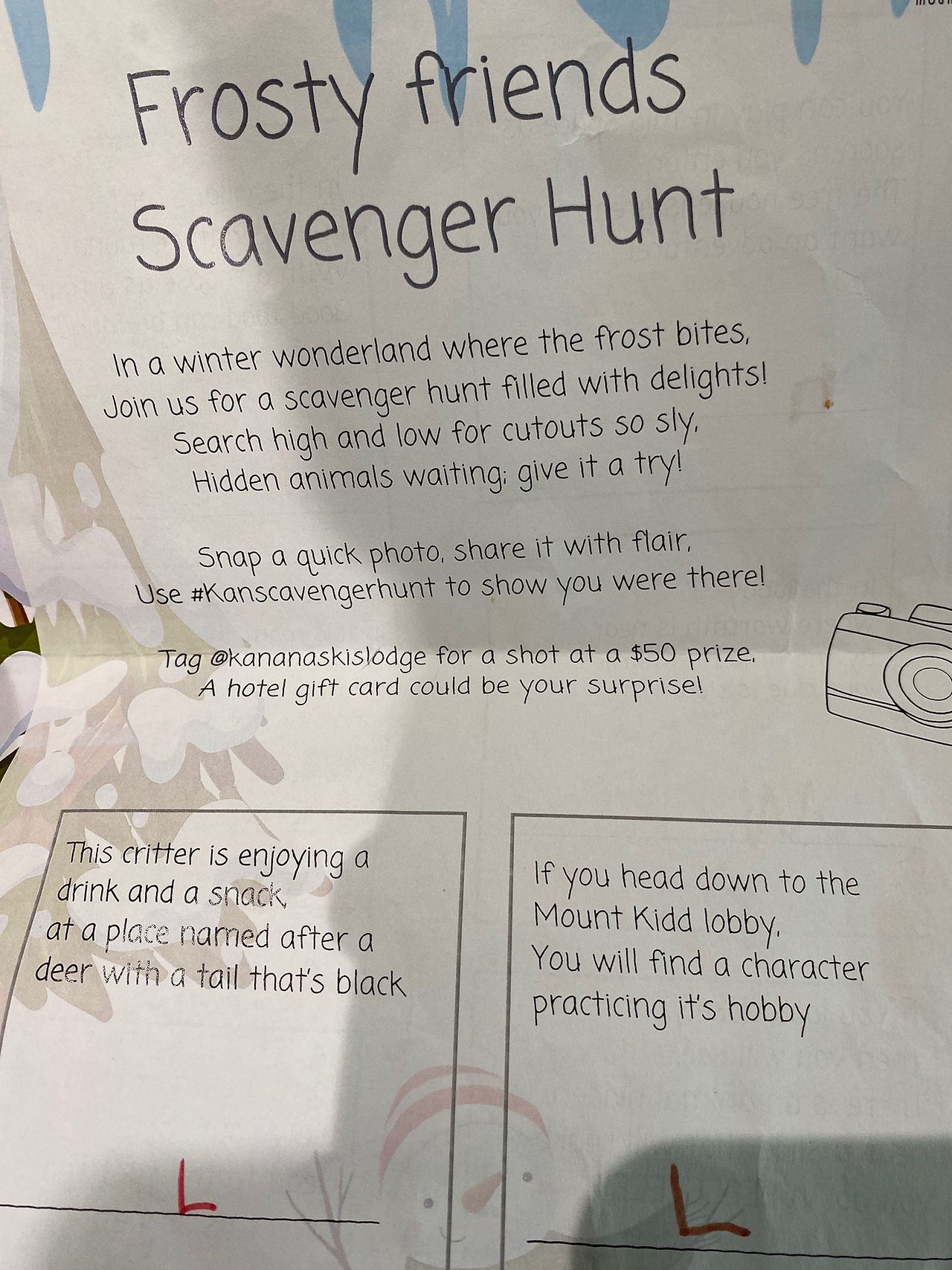 Scavenger hunt rules! 