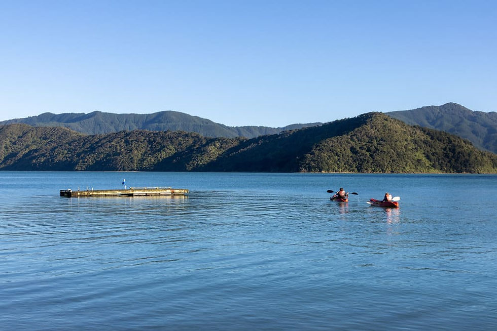 Kayaking on Paradise Bay