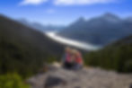 The girls hiking the West Wind Pass in Kananaskis